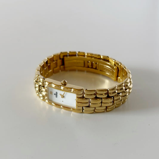 Fendi 1990s Gold Plated Watch