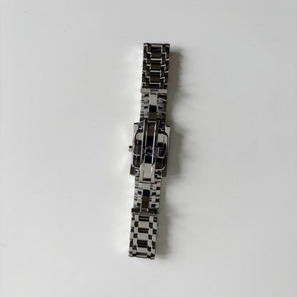 Fendi 1990s Tank Stainless Steel Watch