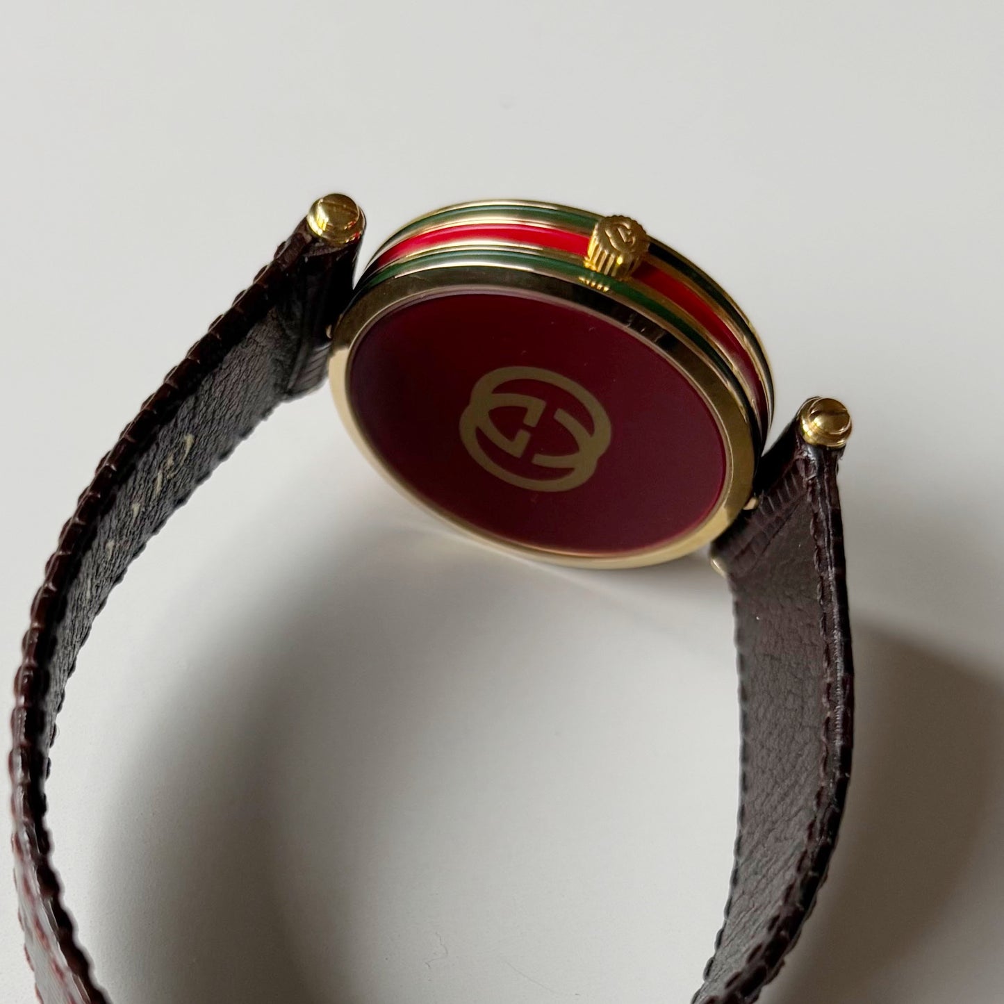 Gucci 1980s Sherry Round Dial Gold Plated Watch (Large)