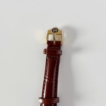 Gucci 1990s Tank Gold Plated Watch