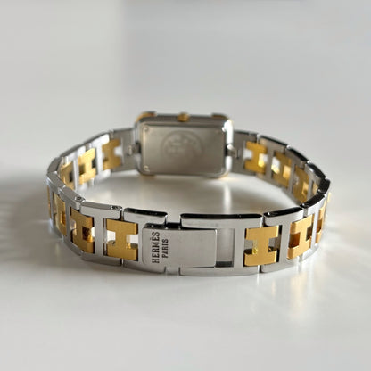 Hermes 1990s Croisier Two Tone Watch