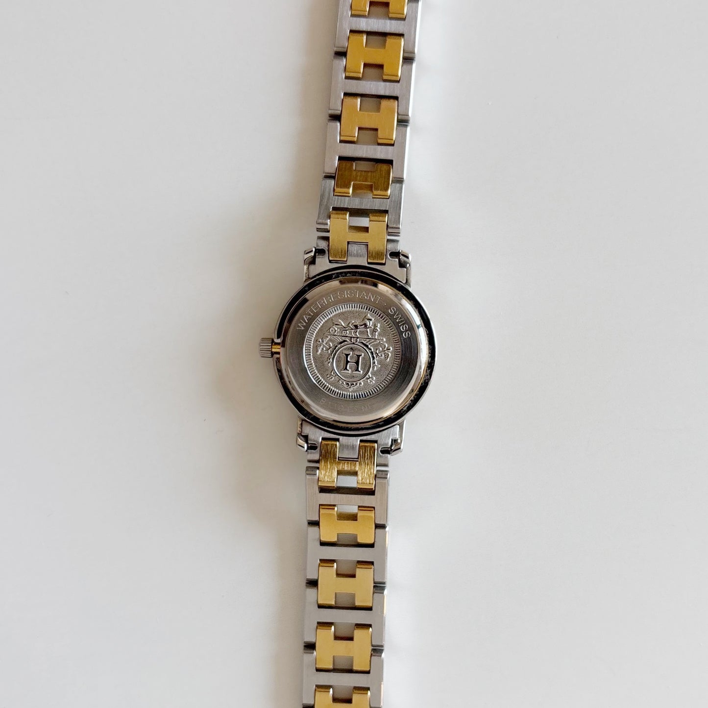 Hermes 1990s Clipper Two Tone Watch