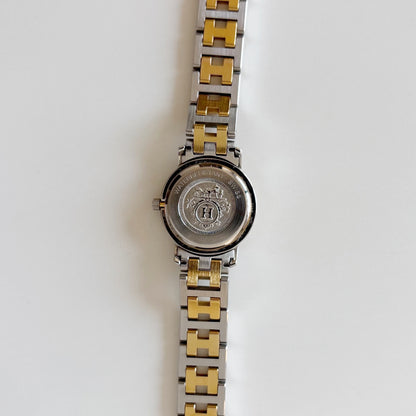 Hermes 1990s Clipper Two Tone Watch