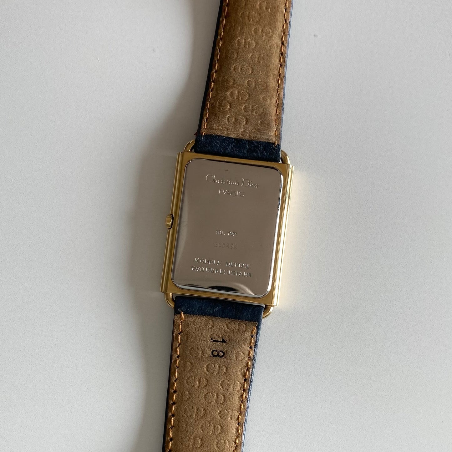 Dior 1990s CD Logo Tank Watch (Large)
