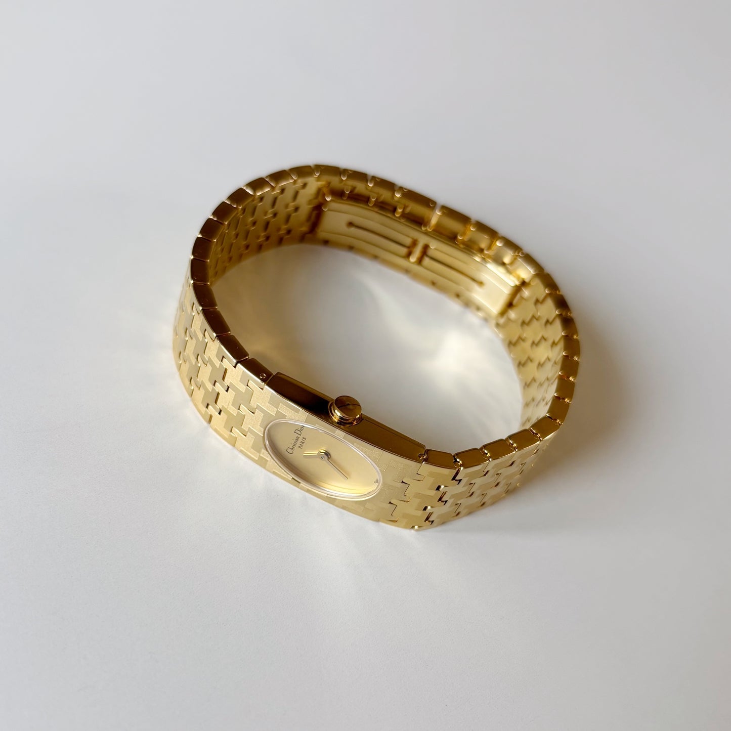 Dior Early 2000s Misss Dior Oval Dial Gold Plated Watch