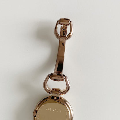 Gucci Early 2000s Seashell Dial Gold Plated Bangle Watch