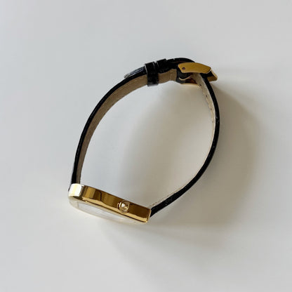 Yves Saint Laurent 1990s Heart Shaped Dial Gold Plated Watch