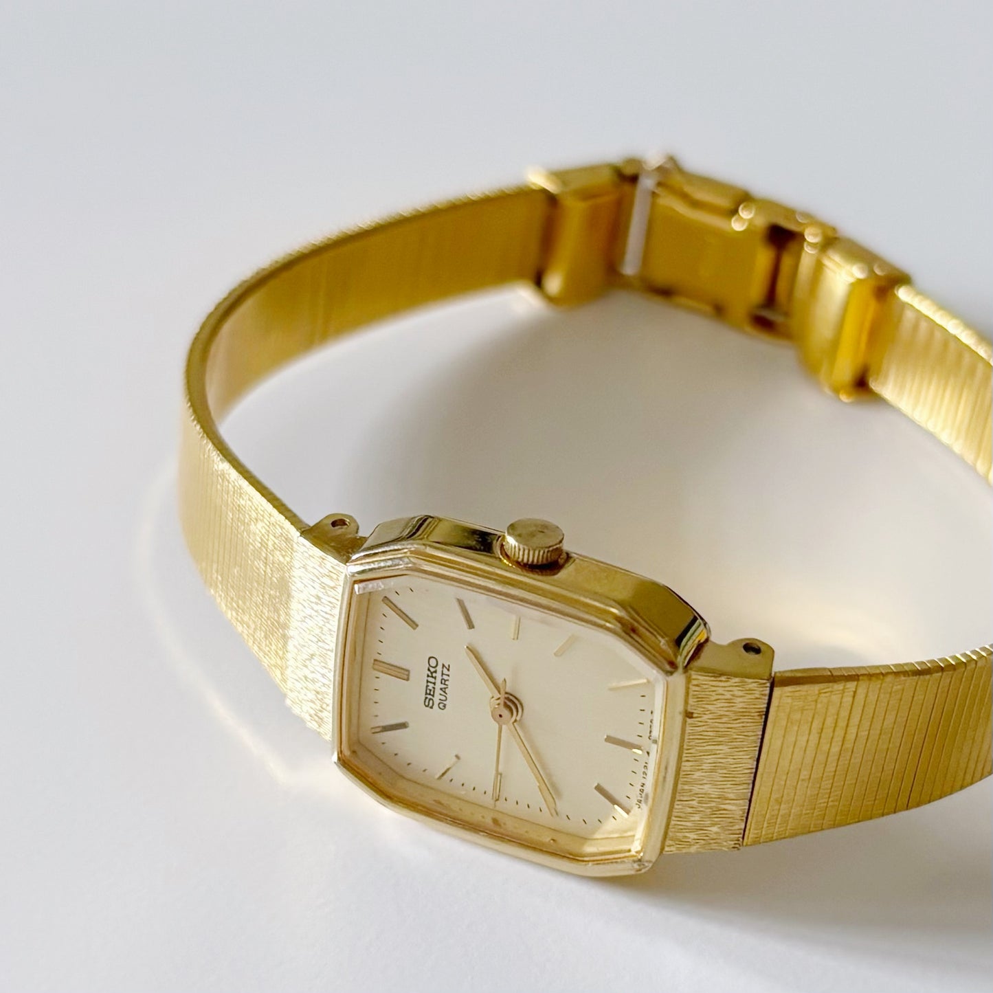 Vintage Seiko Rectangular Gold Plated Watch