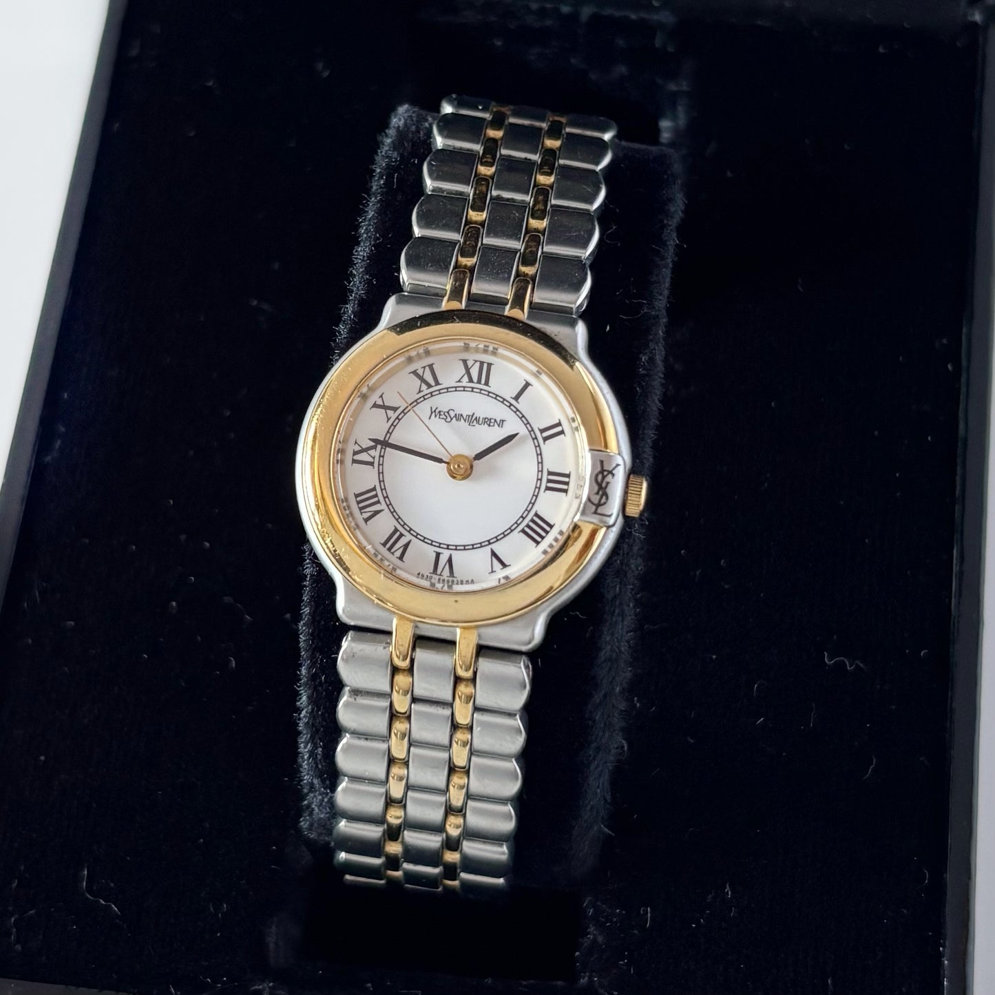 Yves Saint Laurent 1990s Two Tone Watch