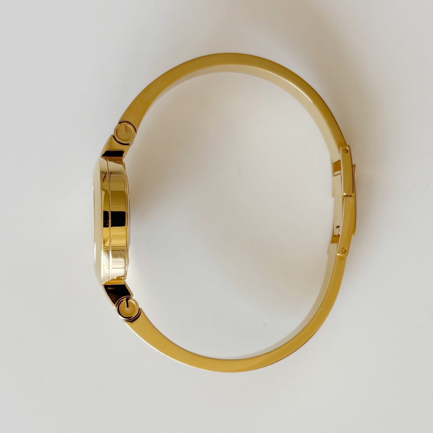 Gucci Early 2000s Gold Plated Bangle Watch