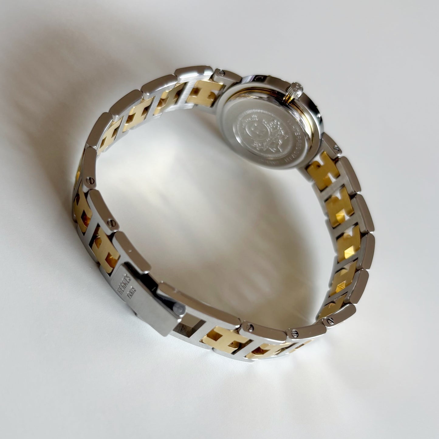 Hermes 1990s Clipper Two Tone Watch