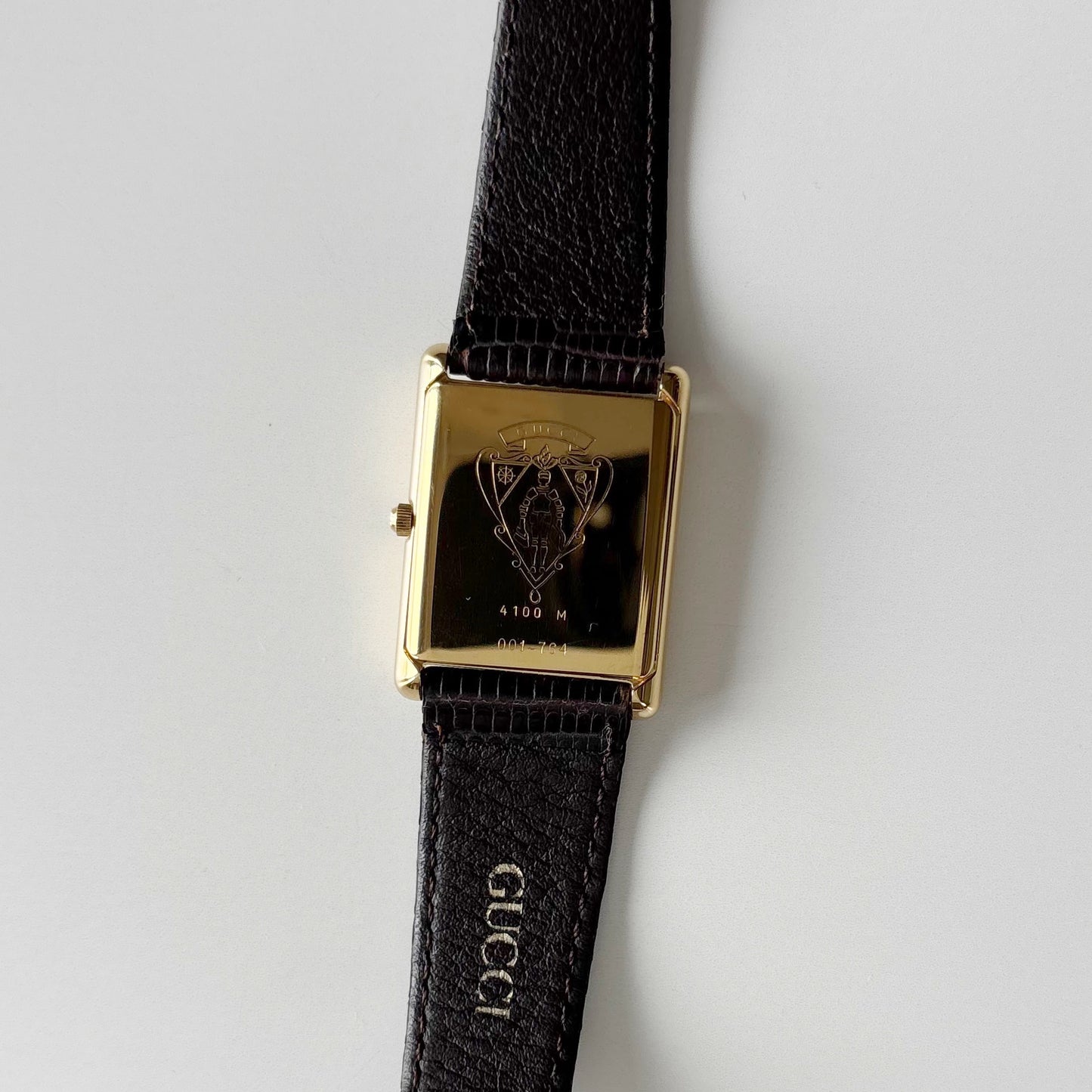 Gucci 1980s Tank Gold Plated Watch (Large)