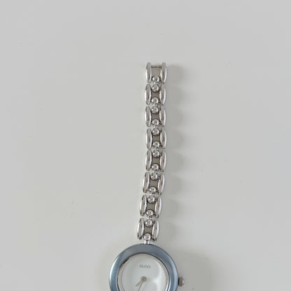 Gucci 1990s Interchangeable Bezel Stainless steel Watch with 6 bezels, case (160mm)