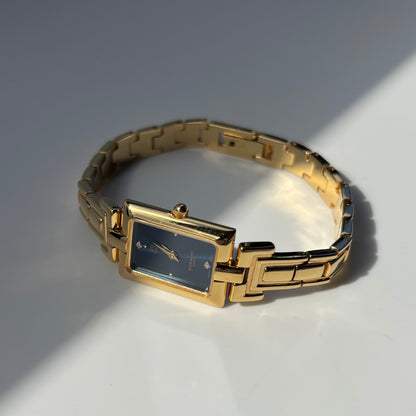 Givenchy 1990s Tank Gold Plated Watch
