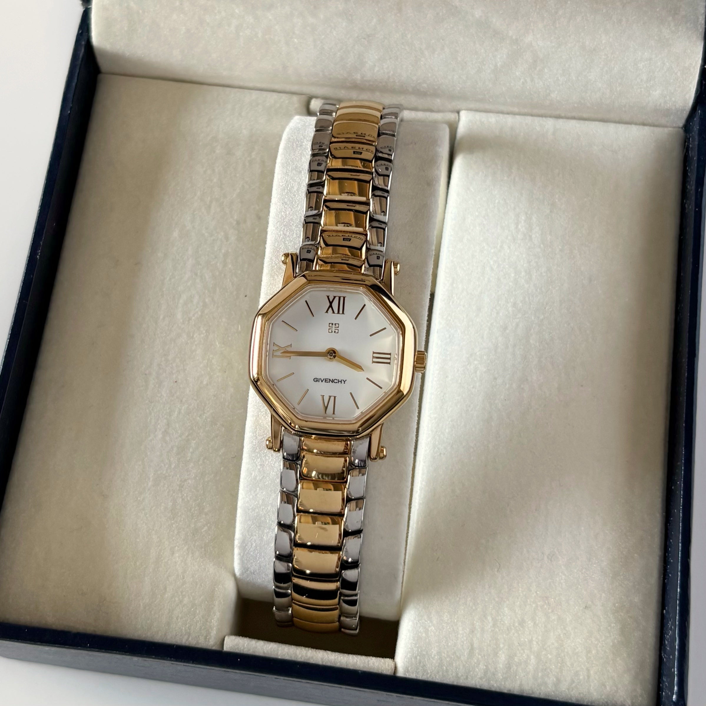 Givenchy 1990s Octagon Two Tone Watch – Lorinaté