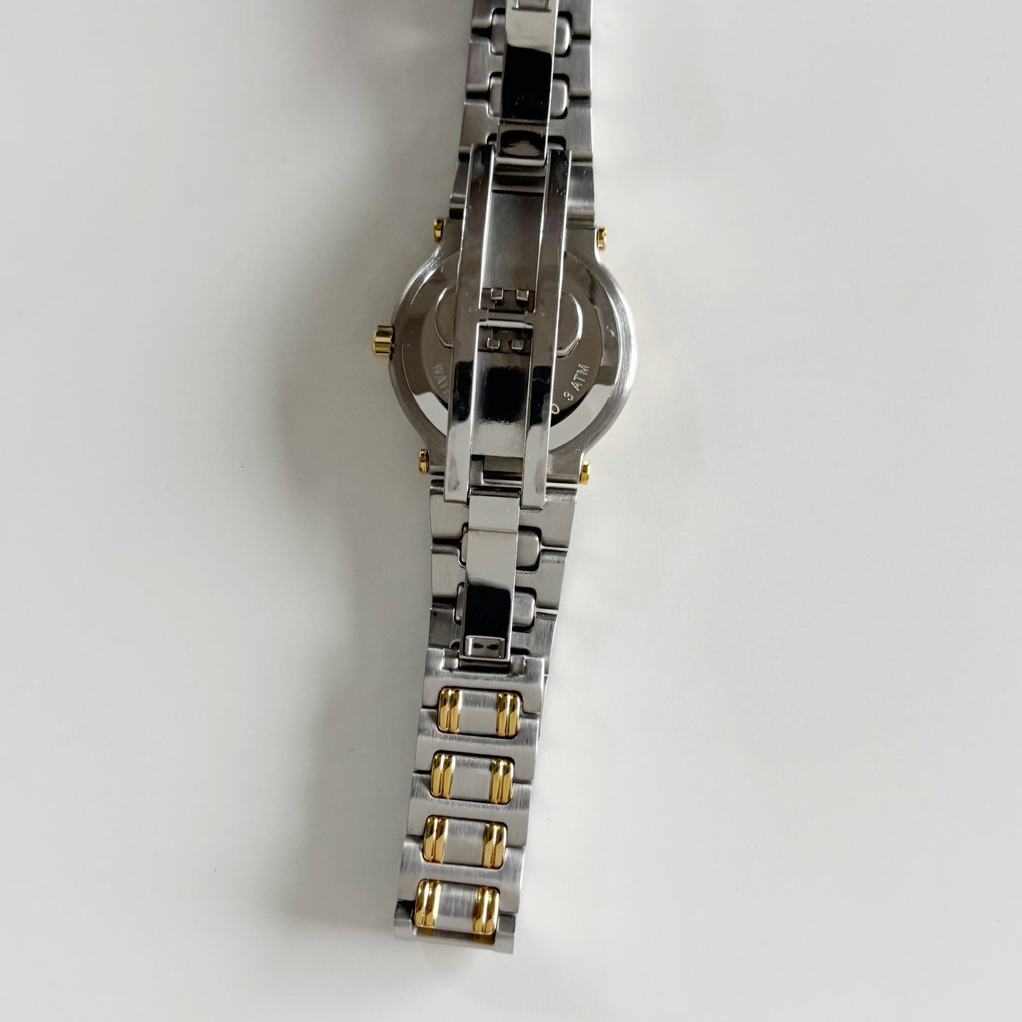 Gucci 1990s Date Round Dial Two Tone Watch