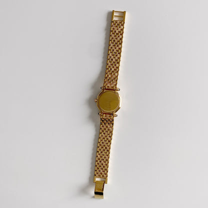 Dior 1990s Octagon Gold Plated Watch