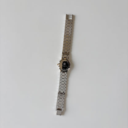 Givenchy 1990s Round Dial Two Tone Watch