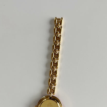 Gucci 1990s Interchangeable Bezel Gold Plated Watch with 6 bezels, case (165mm)