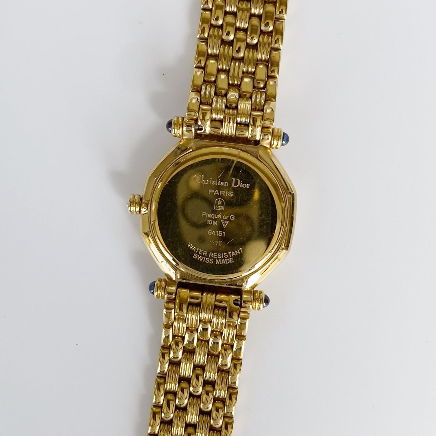 Dior 1990s Date Gold Plated Watch