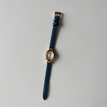 Fendi 1990s Interchangeable Strap Gold Plated Watch with 5 straps, case