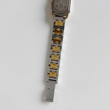 Hermes 1990s Rallye Two Tone Watch