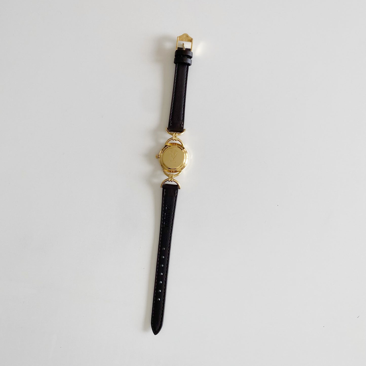 Gucci 1990s Gold Plated Horsebit Watch