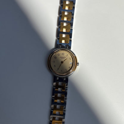 Hermes 1990s Windsor Two Tone Watch
