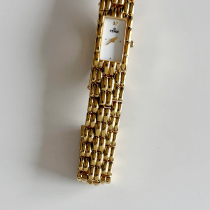 Fendi 1990s Gold Plated Watch