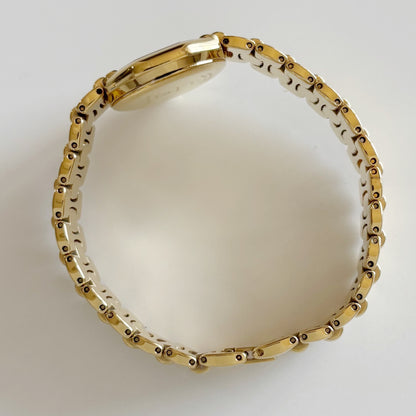 Dior 1990s Octagon Gold Plated Watch