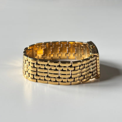 Dior 1990s Sub Second Tank Gold Plated Watch
