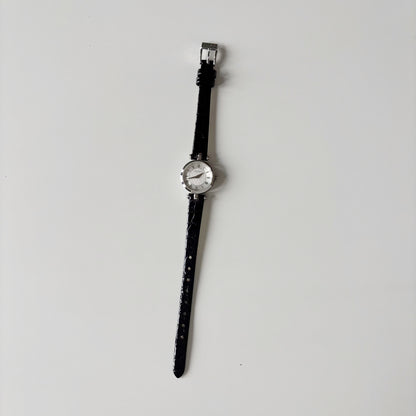 Gucci 1990s Round Dial Stainless Steel Watch
