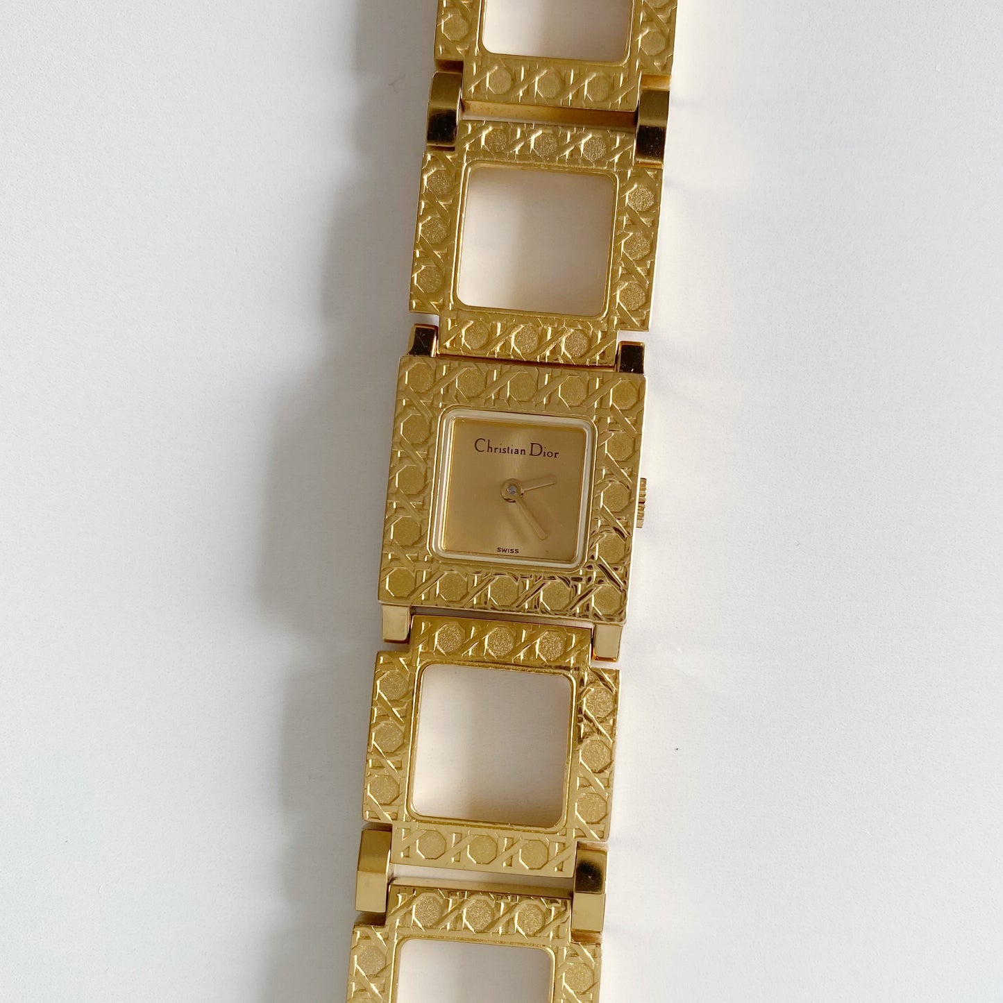 Dior Early 2000s La Parisienne Gold Plated Watch