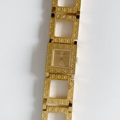 Dior Early 2000s La Parisienne Gold Plated Watch