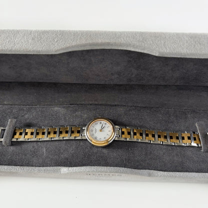 Hermes 1990s Windsor Two Tone Watch