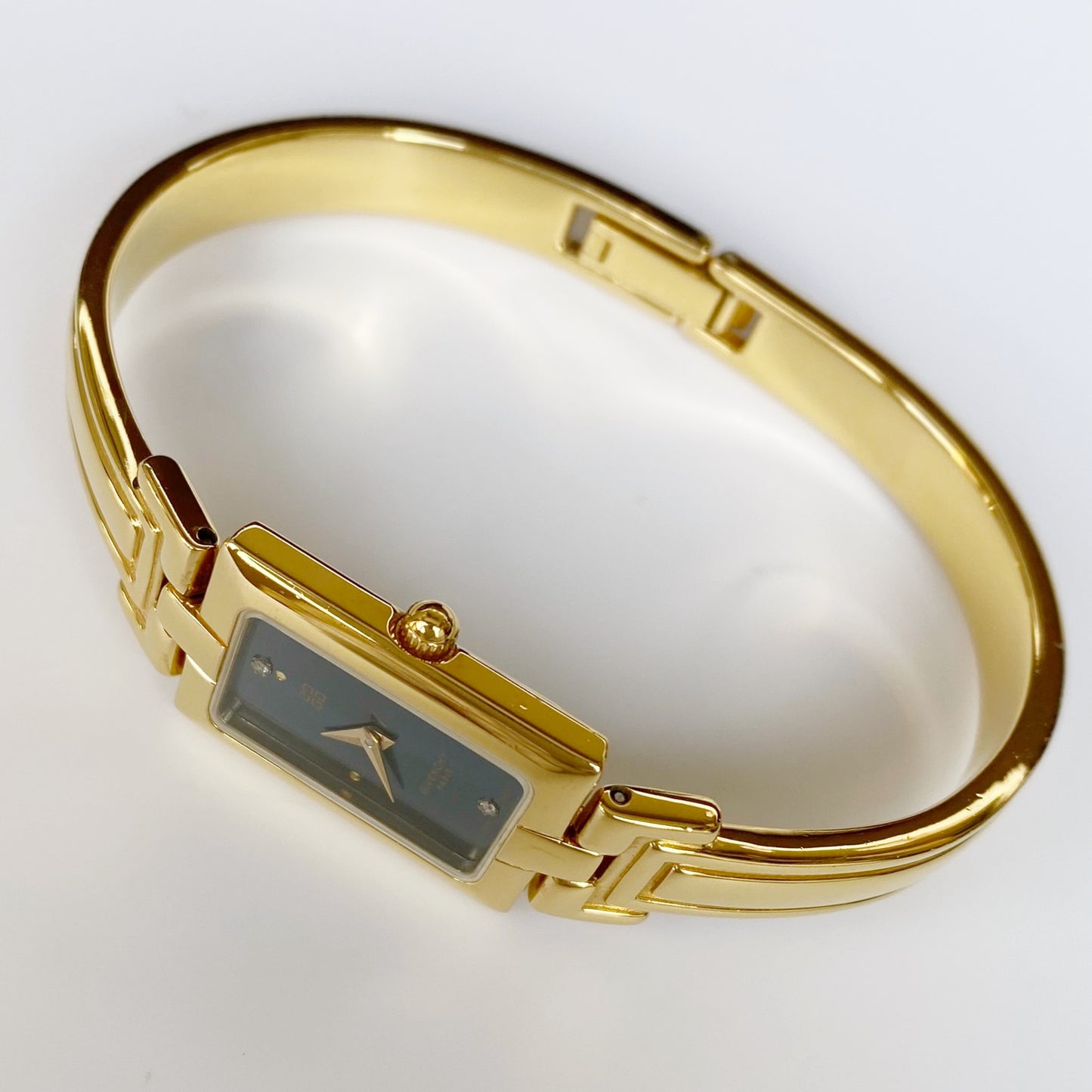 Givenchy 1990s Gold Plated Bangle Watch