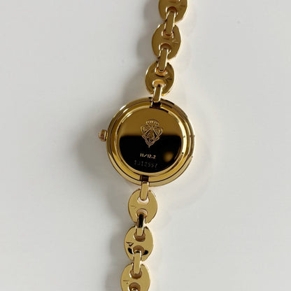 Gucci 1990s Interchangeable Bezel Gold Plated Watch with 6 bezels, case (165mm)