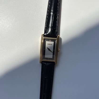 Gucci 1990s Tank Gold Plated Watch
