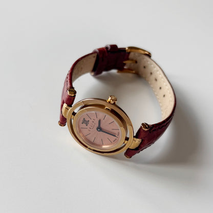 Celine Early 2000s  Round Dial Gold Plated Watch