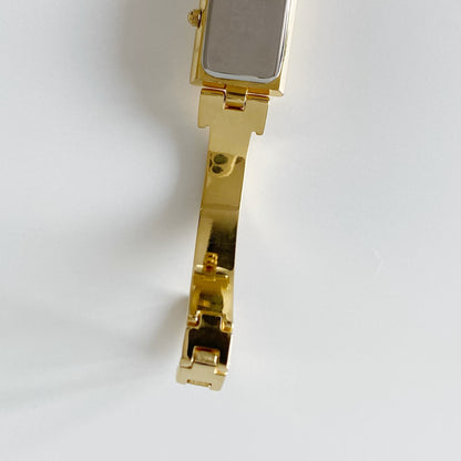Givenchy 1990s Gold Plated Bangle Watch
