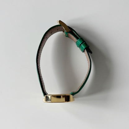 Yves Saint Laurent 1990s Round Dial Gold Plated Watch