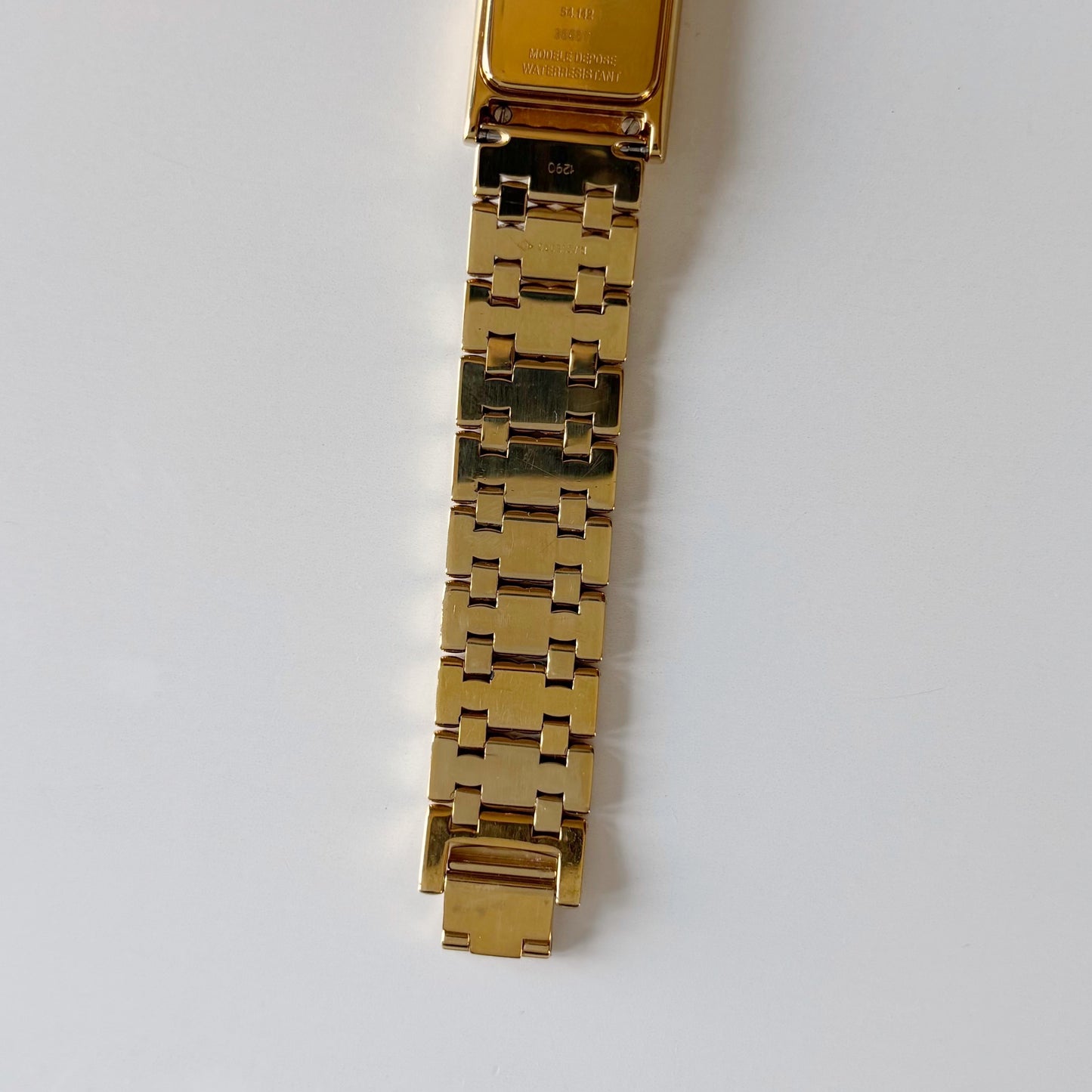 Dior 1990s Sub second Tank Gold Plated Watch