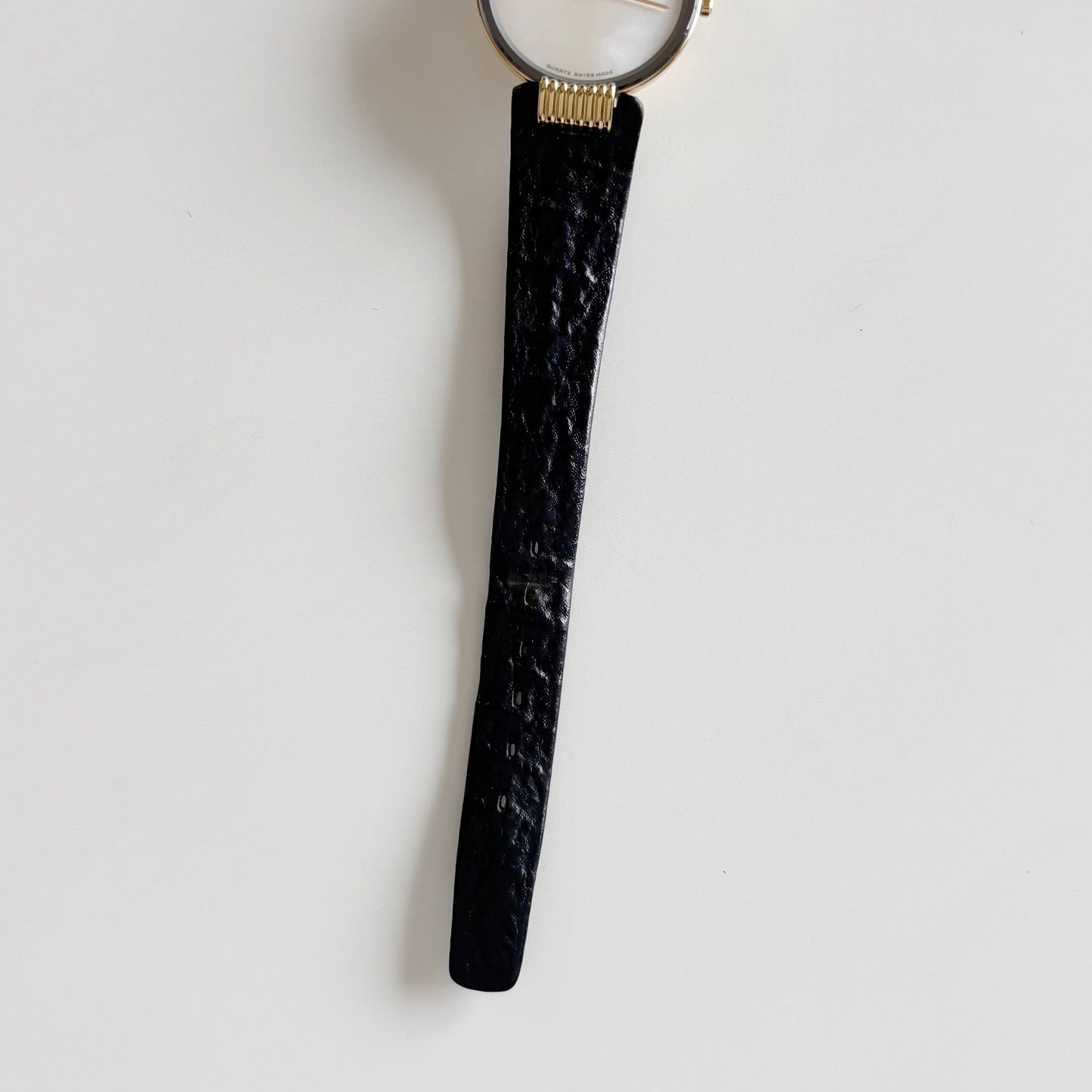 Dior 1990s Seashell Dial Gold Plated Watch