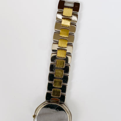 Dior 1990s Octagon Date Two Tone Watch