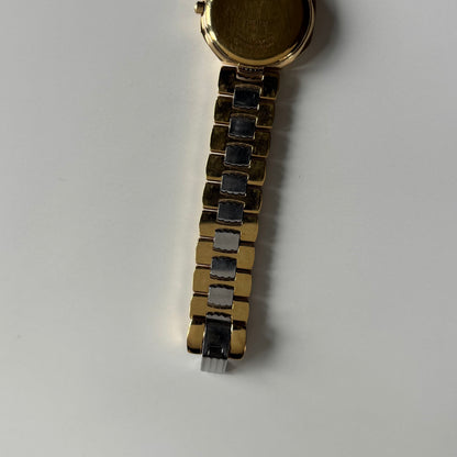 Dior 1990s Octagon Two Tone Gold Plated Watch