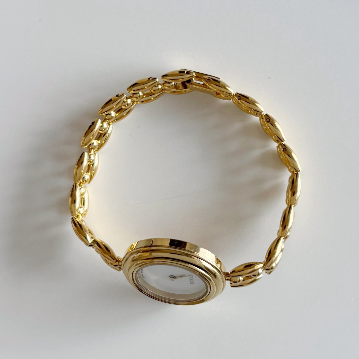 Gucci 1990s Interchangeable Bezel Gold Plated Watch with 6 bezels, case (160mm)