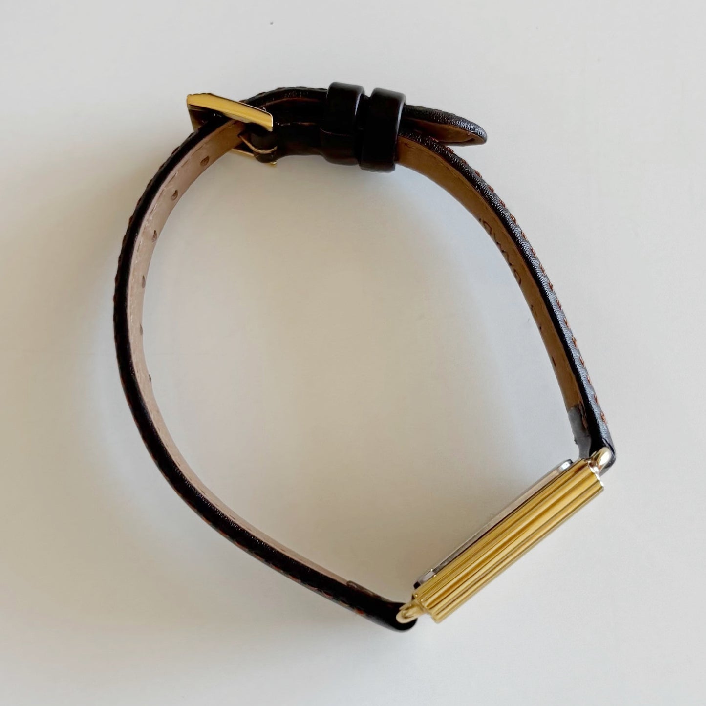 Dior 1990s Tank Gold Plated Watch