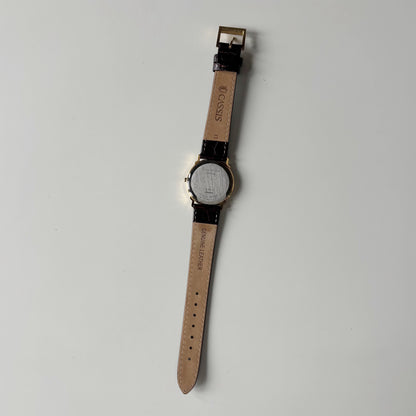 Dior 1990s Round Dial Date Gold Plated Watch (Large)