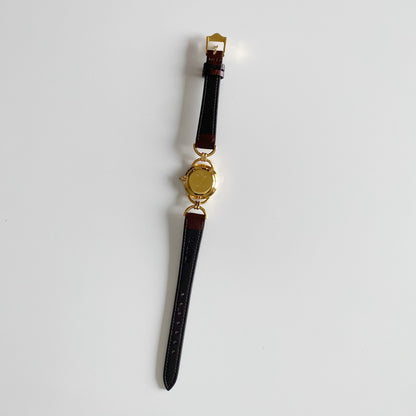 Gucci 1990s Seashell Dial Round Watch