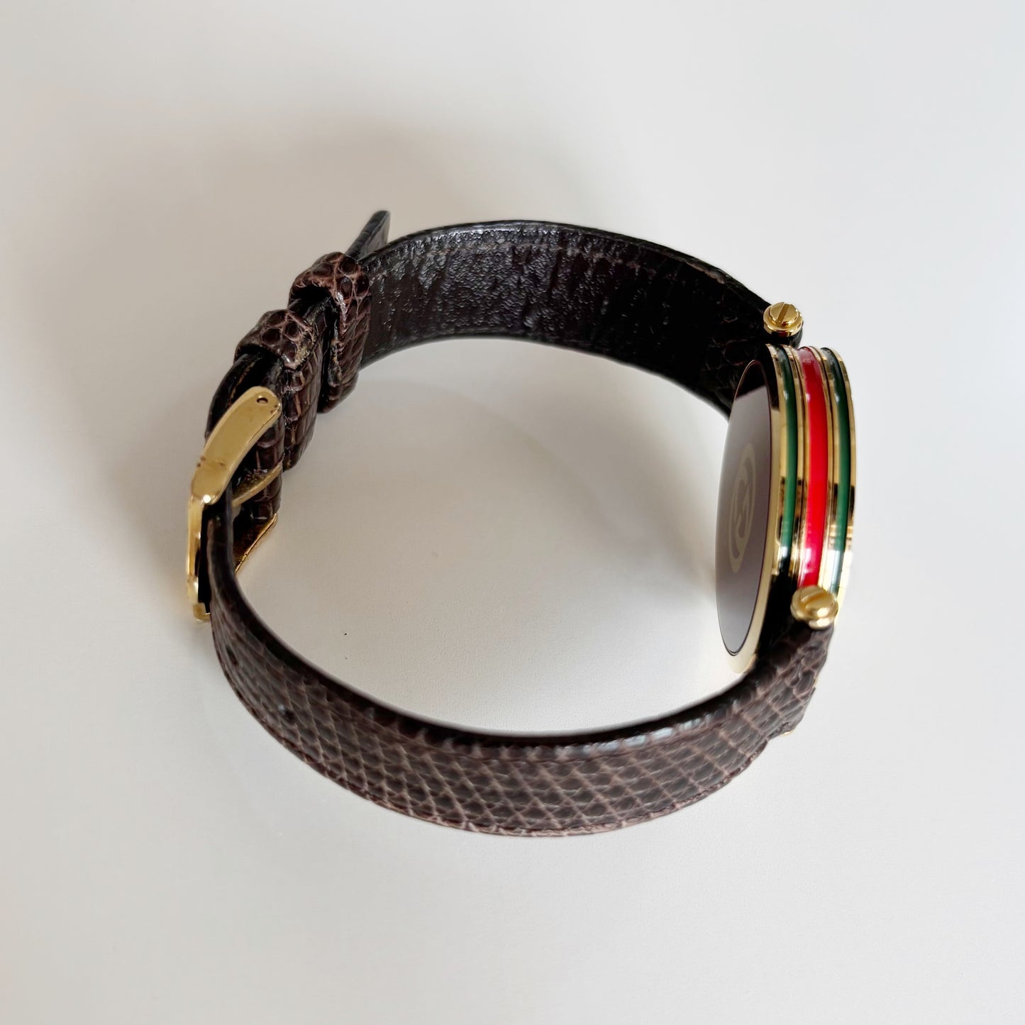 Gucci 1980s Sherry Round Dial Gold Plated Watch (Large)